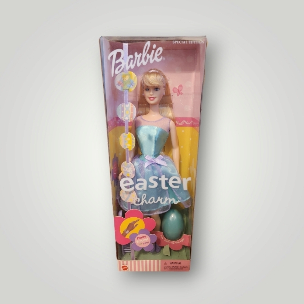 New 2001 Easter Charm Barbie Doll Mattel NIB